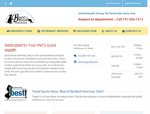 Tablet Screenshot of boundbrookvet.com